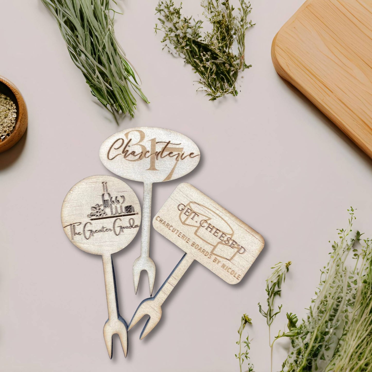 Charcuterie Wood Food Picks