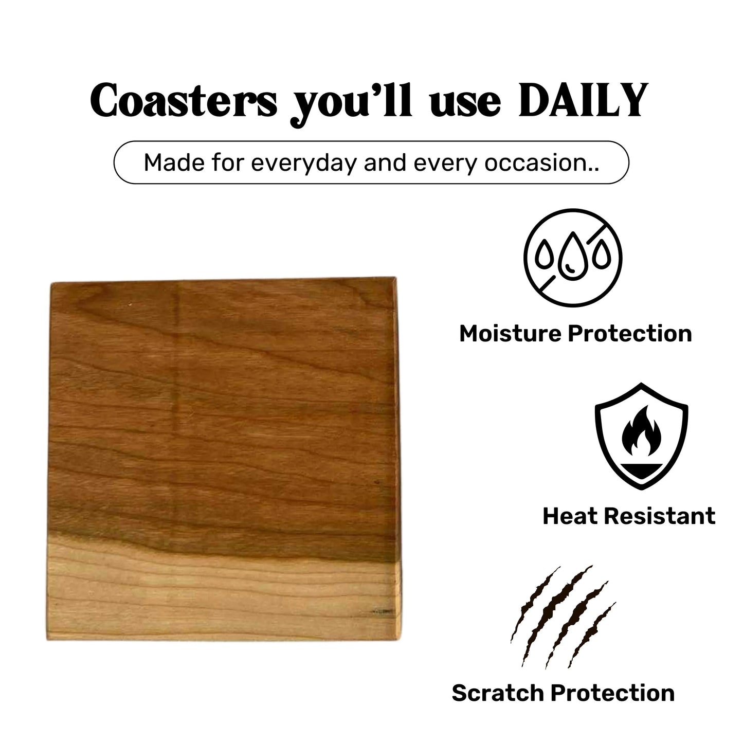 Cherry Wood Coasters