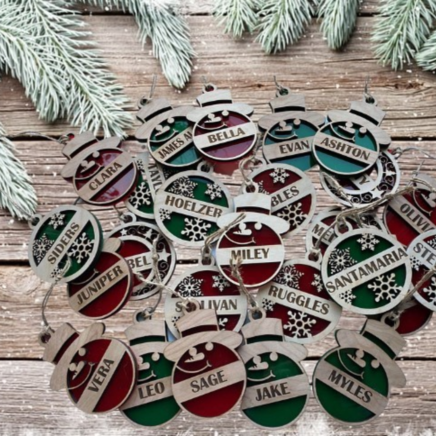 Personalized Snowman Ornament