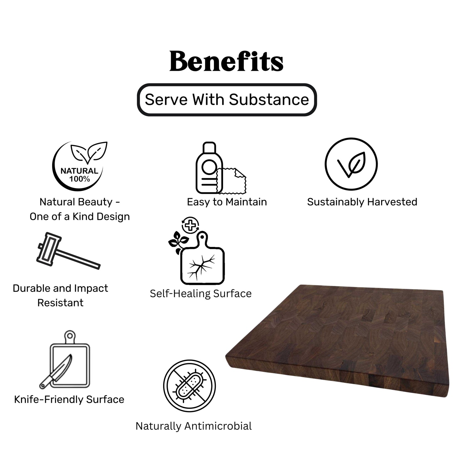 Walnut End Grain Cutting Board