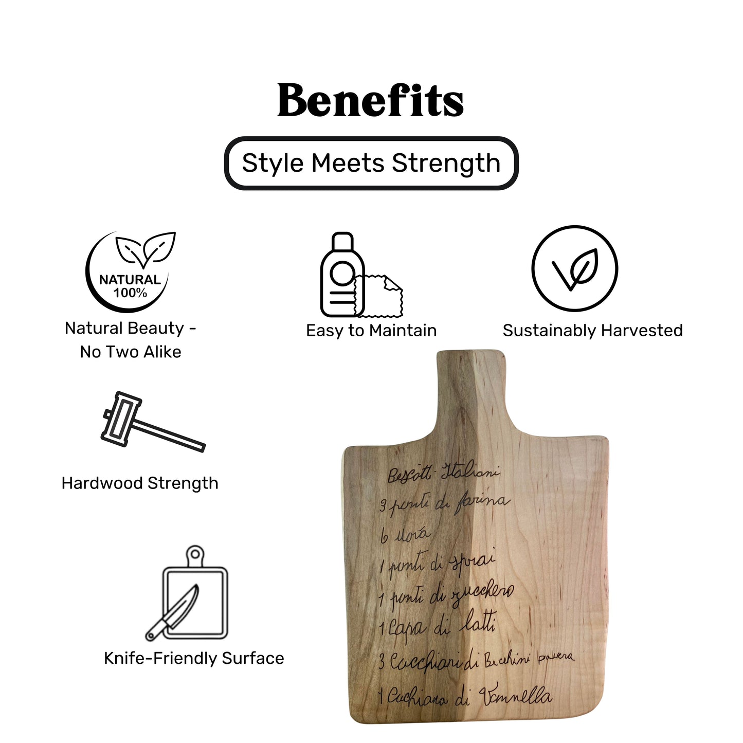 Custom Engraved Wood Recipe Boards