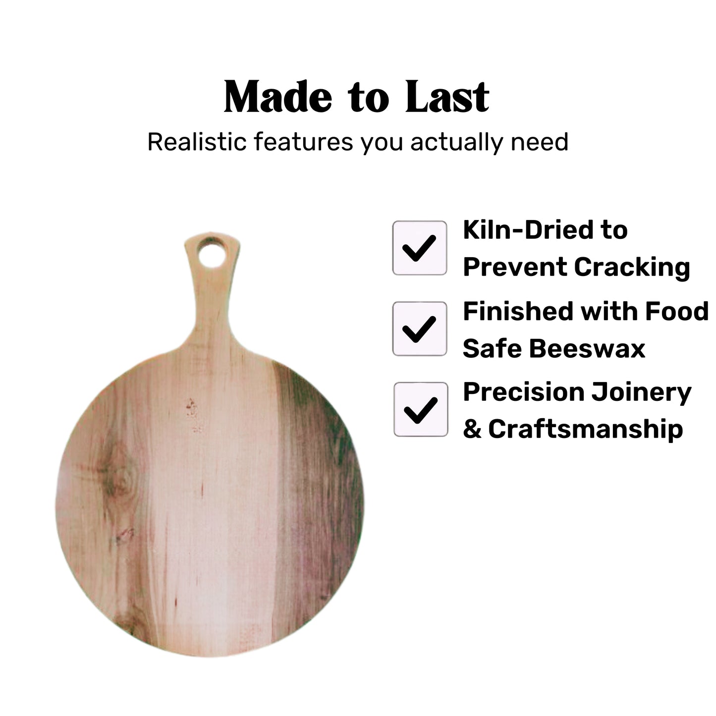 Round Serving Board Custom Engraved