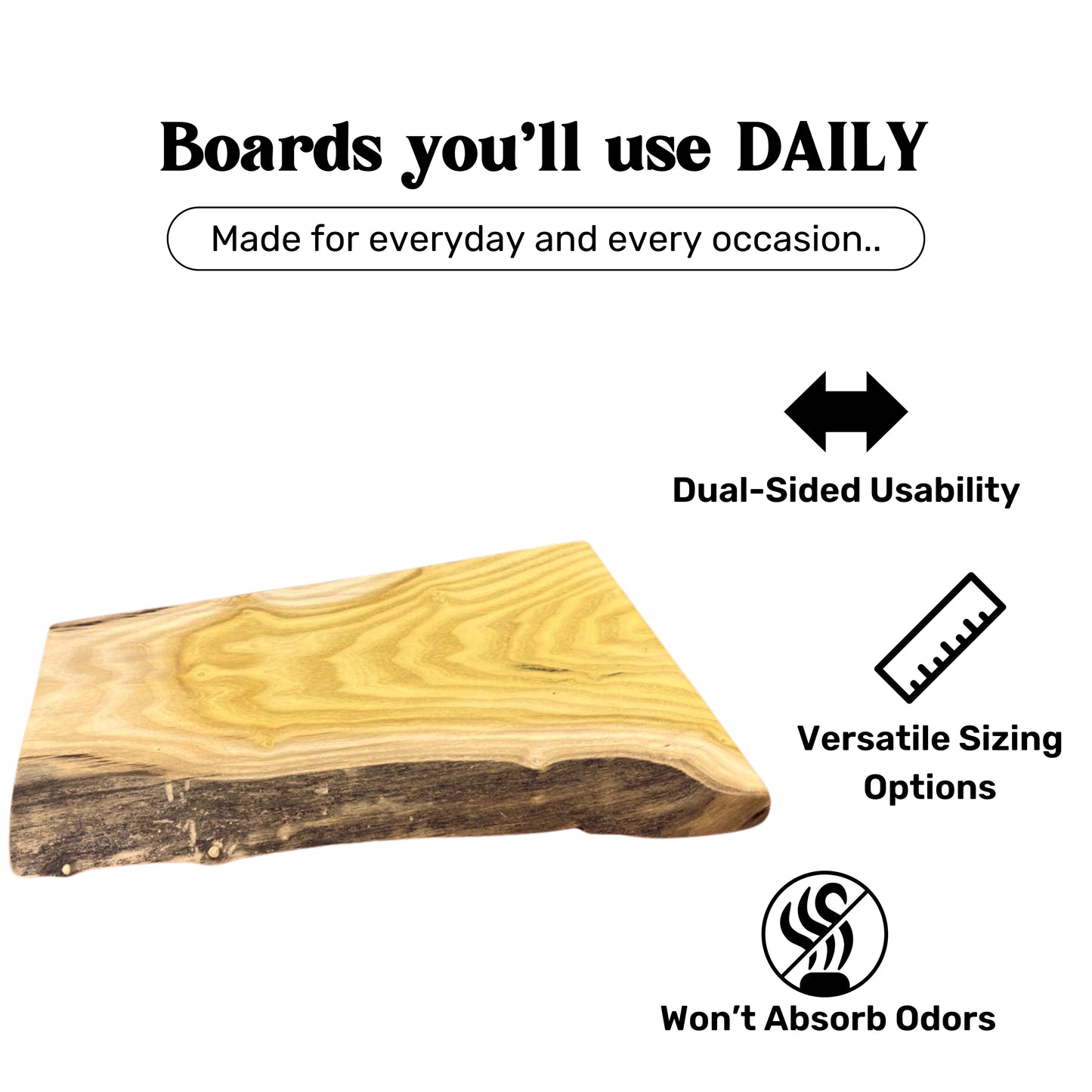 Osage Orange Live Edge Serving Board