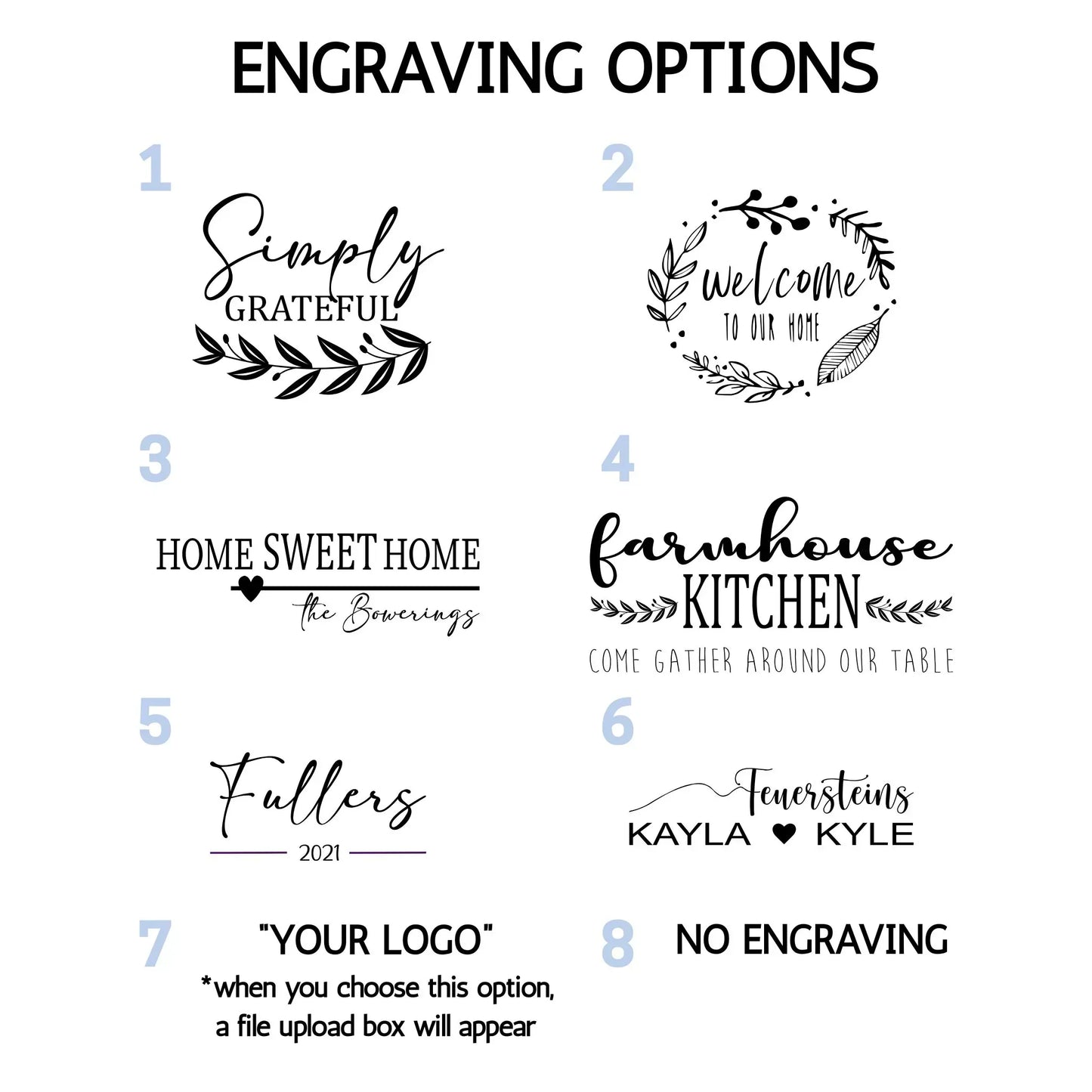 Wood Rectangle Serving Board