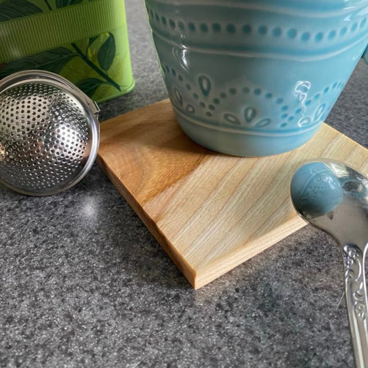 Grey Elm Wood Coasters