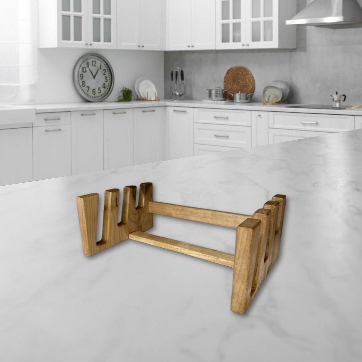 Handcrafted Wood Serving Board Stand