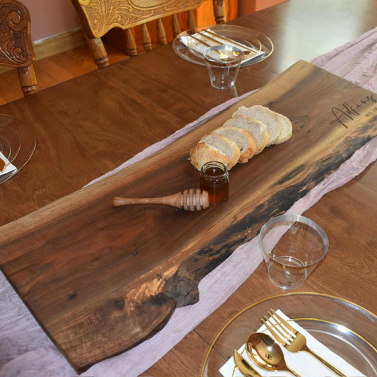 Walnut Live Edge Serving Board