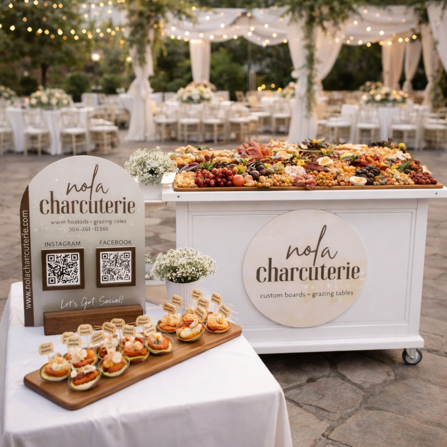 Cart Sign, QR Code Sign, Food Picks Bundle