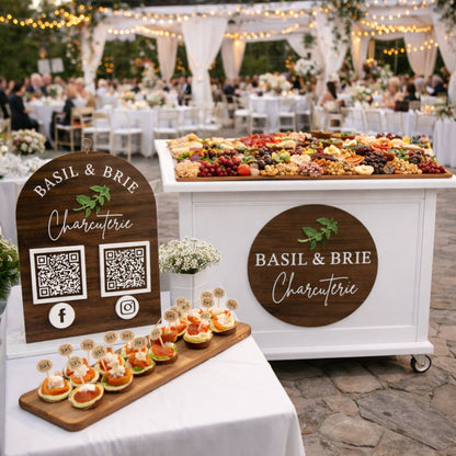 Premium Multi-Layered Acrylic Mobile Cart Sign