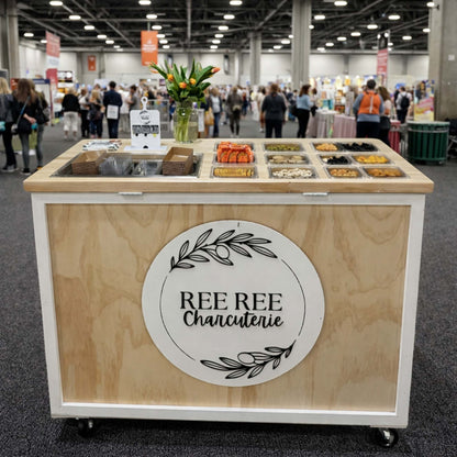 Round Layered Mobile Cart Sign