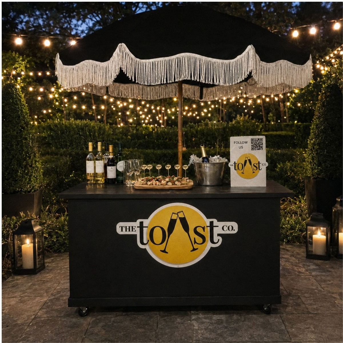 Custom Cart and QR Code Sign