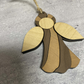 Wood Angel Ornament Set