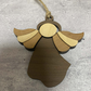 Wood Angel Ornament Set