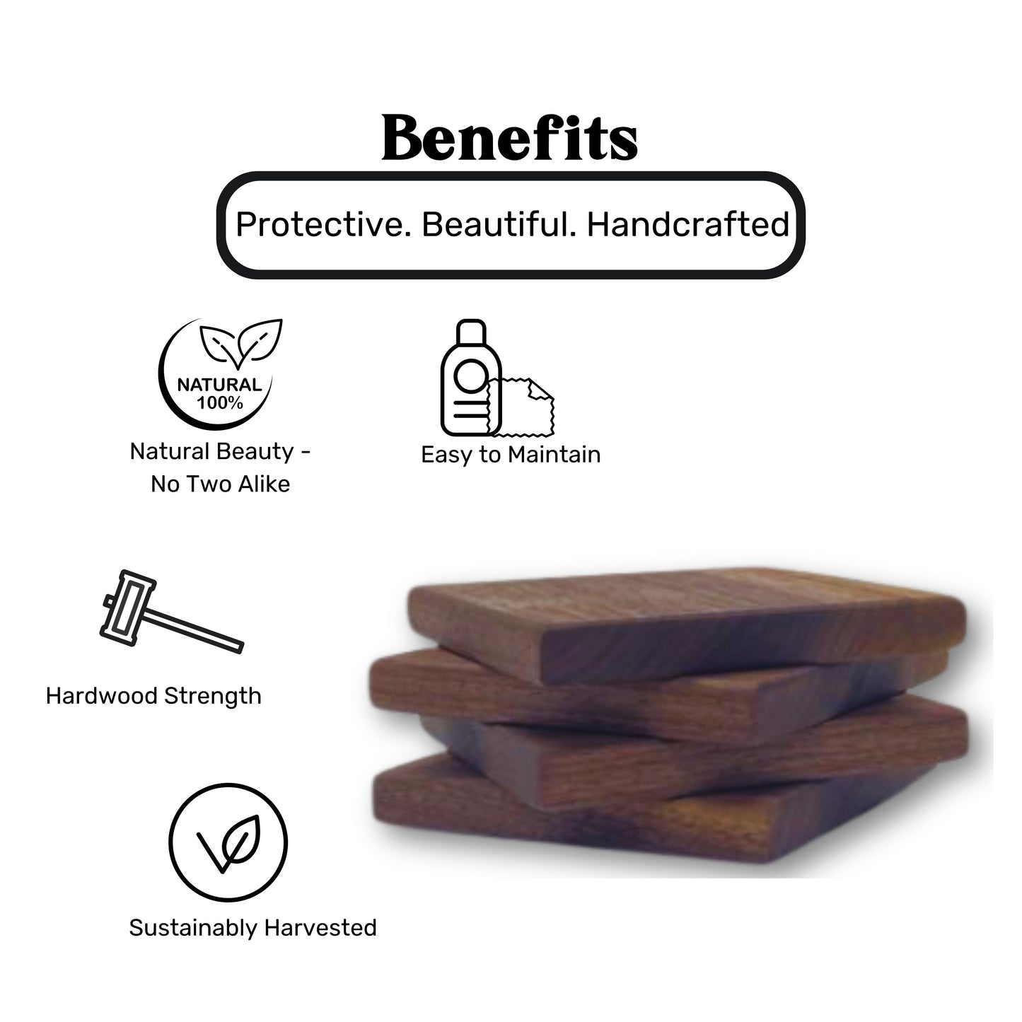 Walnut Wood Coasters