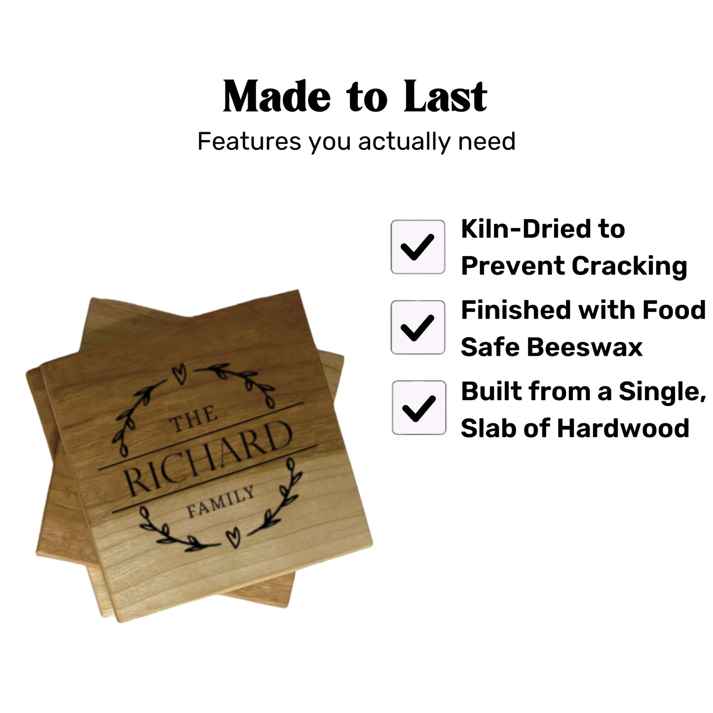 Cherry Wood Coasters