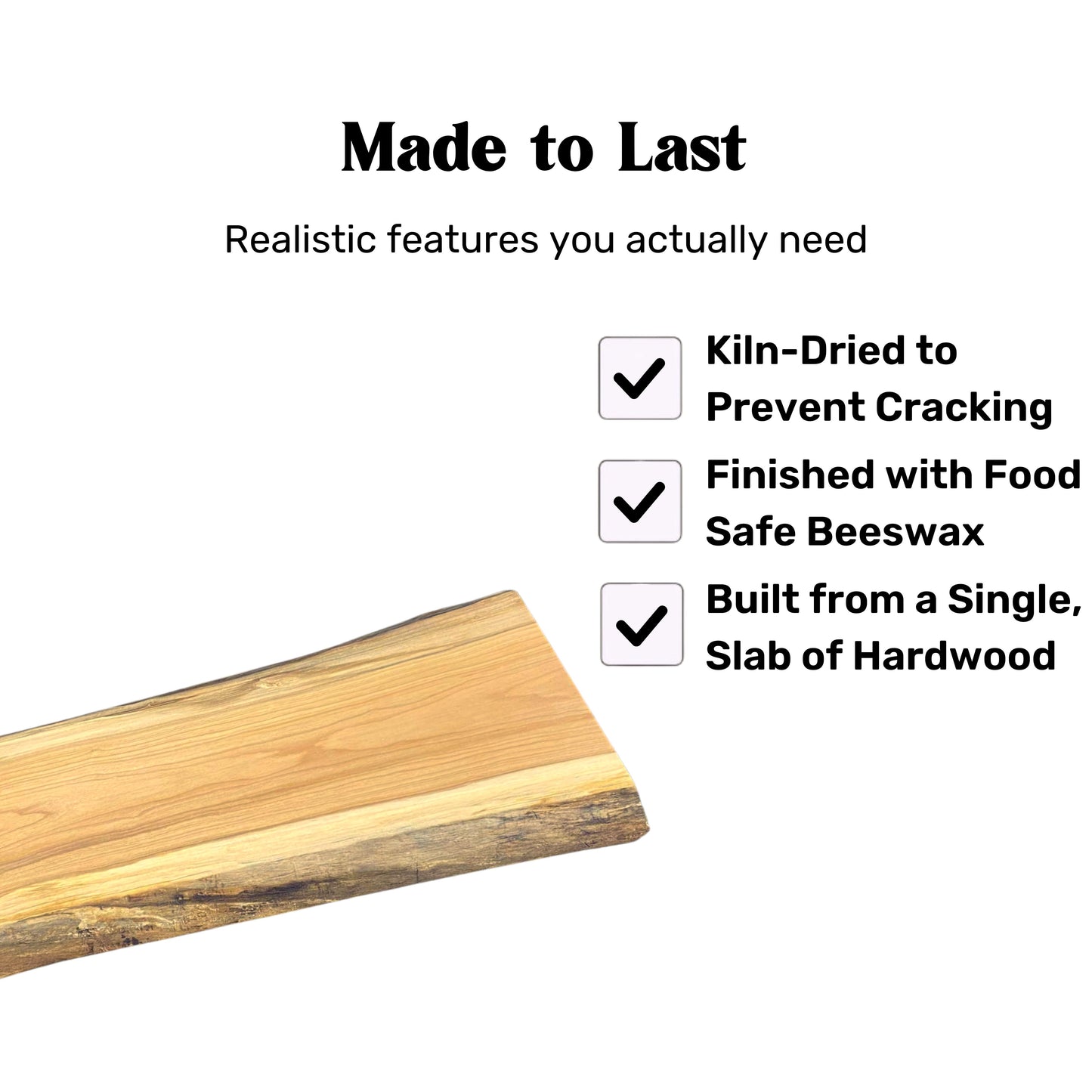 Cherry Live Edge Serving Board