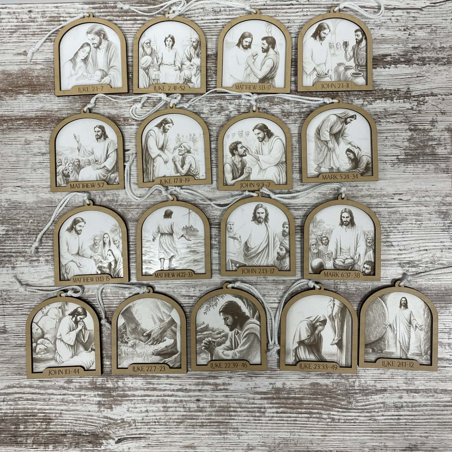 Life of Jesus ornaments