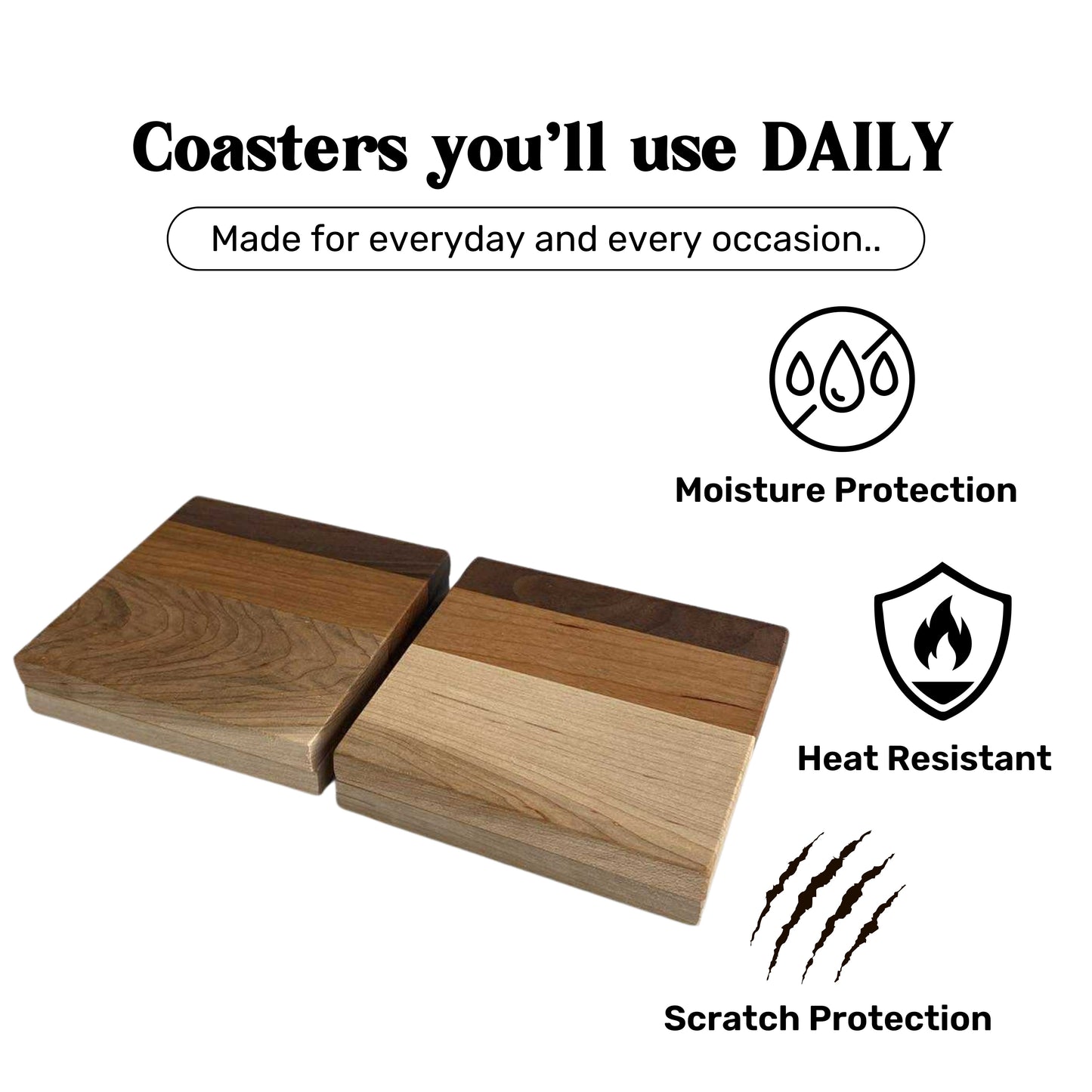 Multi- Wood Coasters