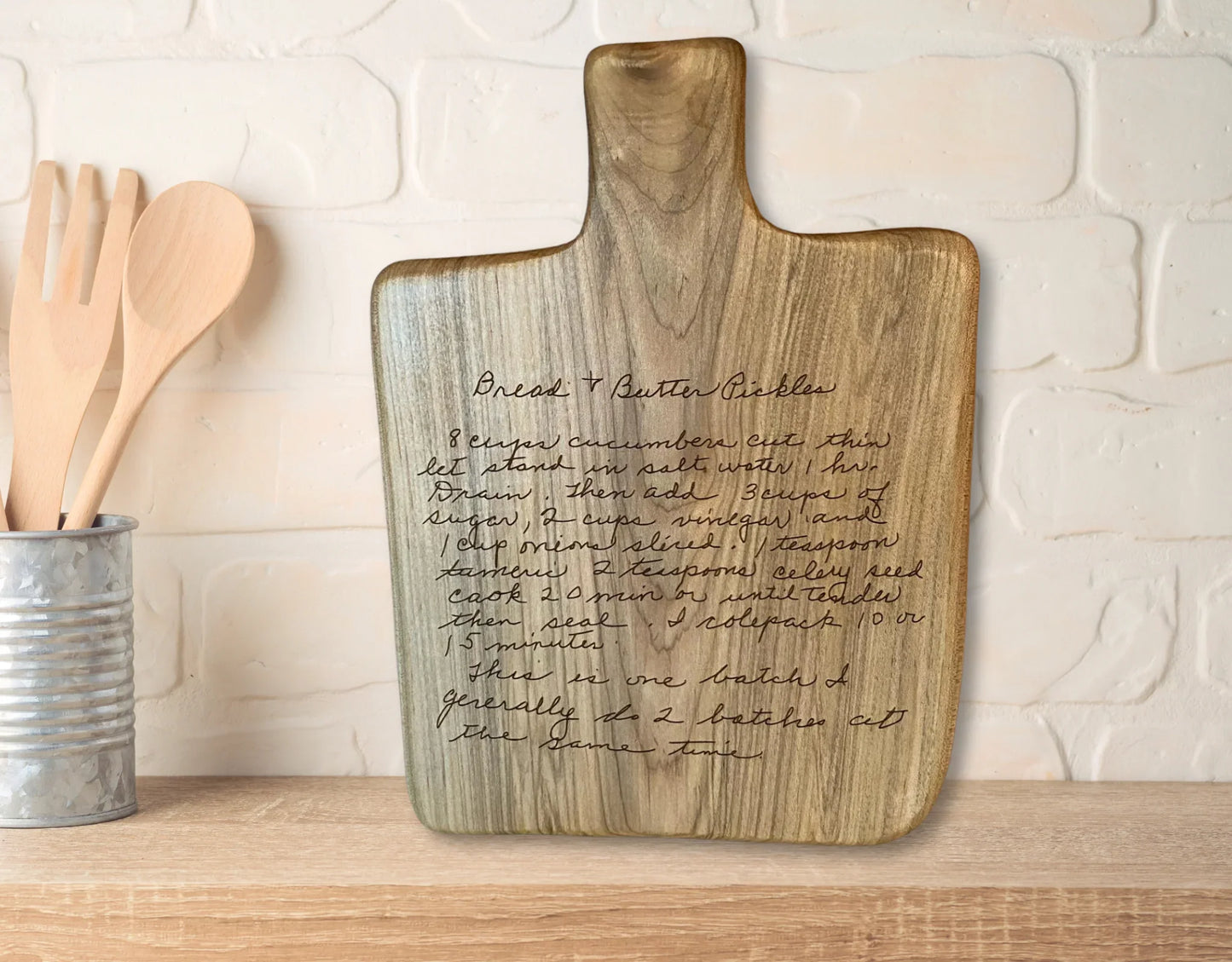 Custom Engraved Wood Recipe Boards