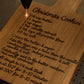 Custom Engraved Wood Recipe Boards