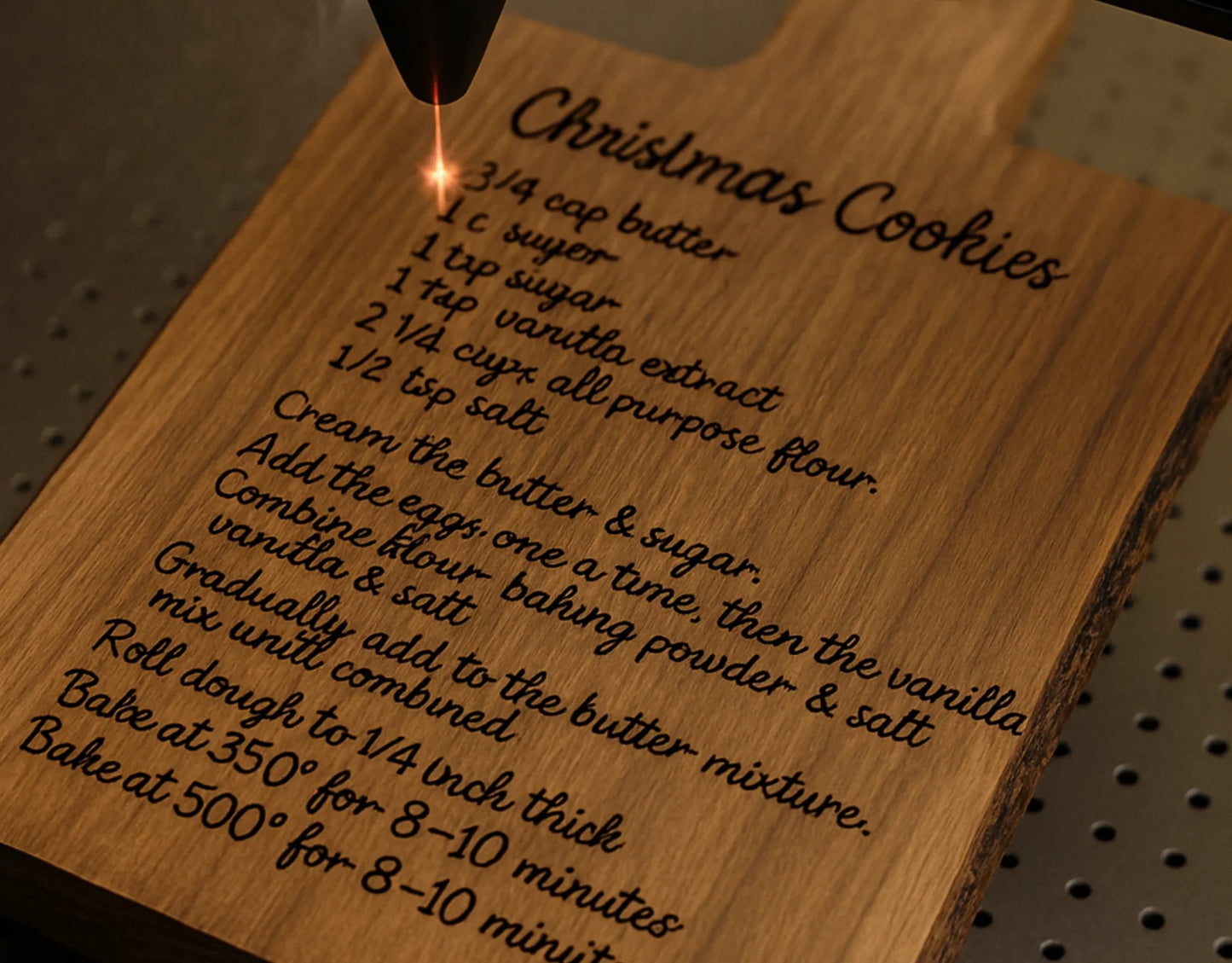 Custom Engraved Wood Recipe Boards