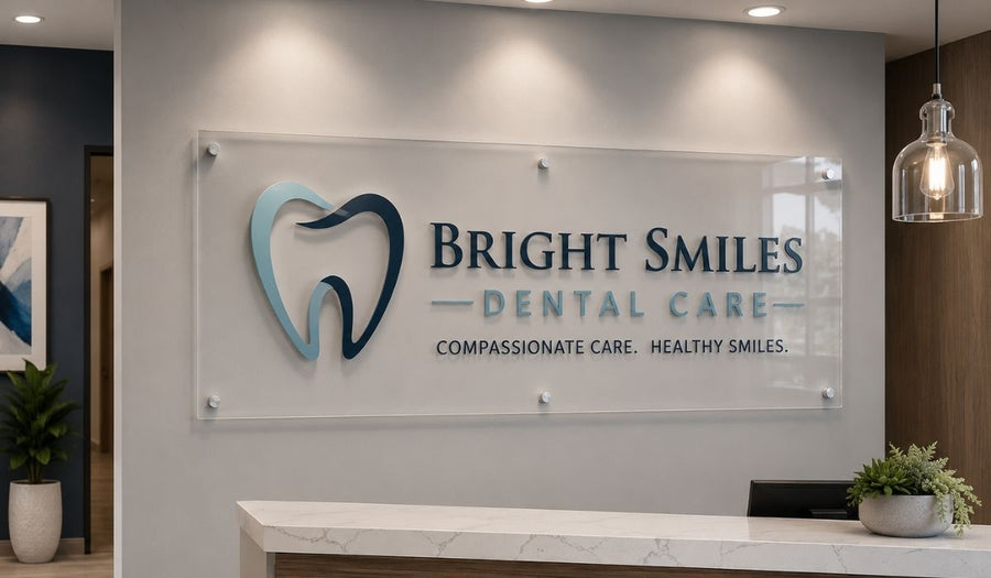 Layered Acrylic Lobby Sign