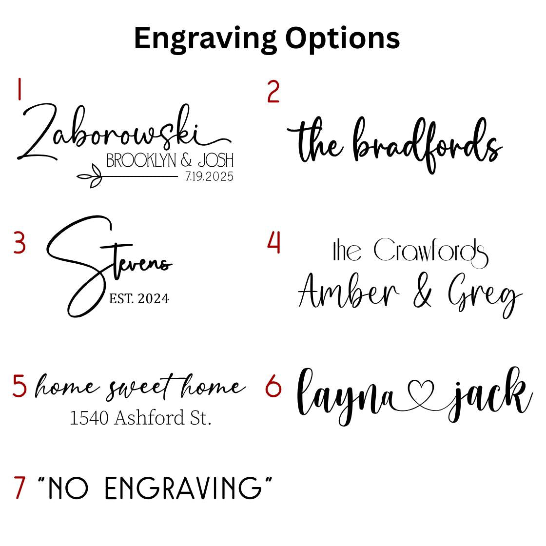 design options for the end grain serving boards