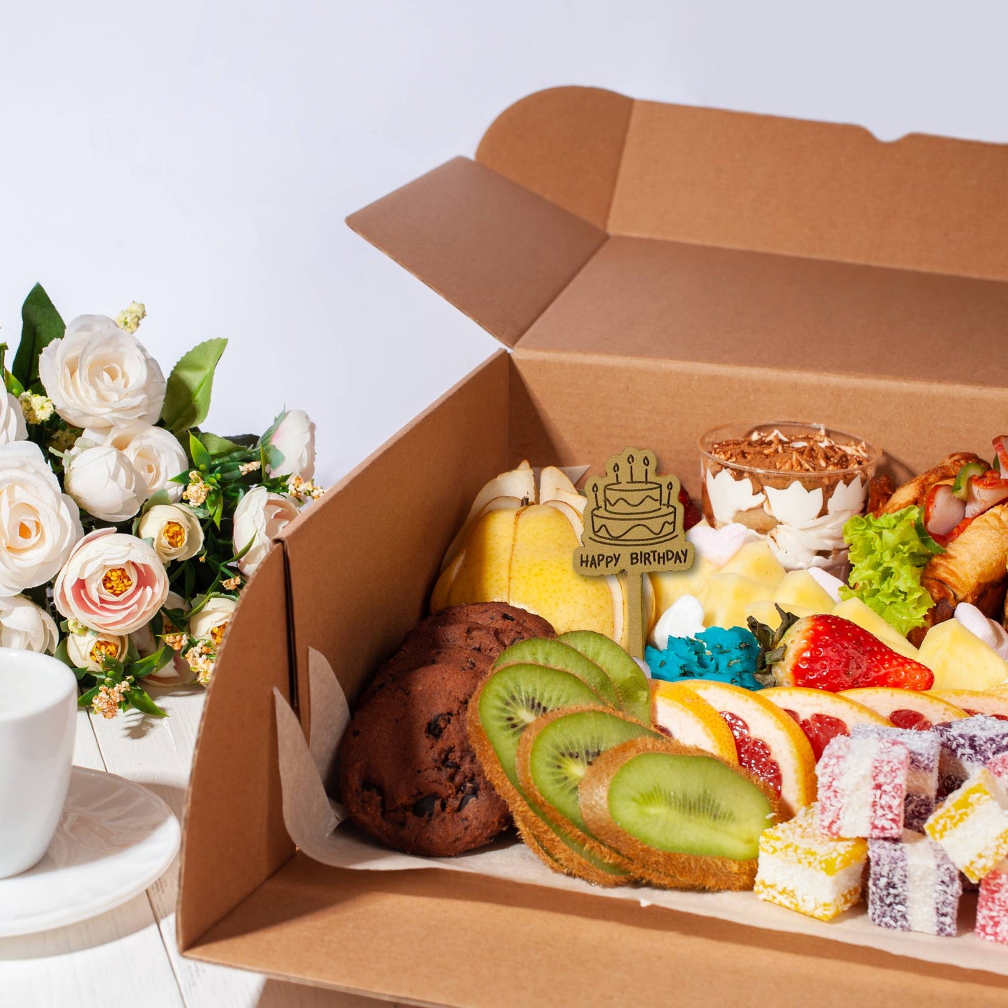 special occasion happy birthday food pick in charcuterie box